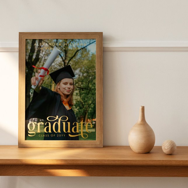 Impresión Metalizada Fotografía de la Escuela de Nombramiento de Gradua (Subido por el creador)