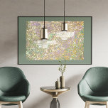 Impresión Metalizada Funky Whimsical Gold Wavy Swirls Art Pattern<br><div class="desc">Hermoso color verde sabio contemporáneo, rosa, verde azulado, violeta, púrpura eslavo, malva taupe y Relieve metalizado oro real color retro ondas geométricas abstractas y giros de color. Elegante, elegante y ecléctico diseño minimalista para el diseñador de interiores artísticos, el decorador artístico, el popular histrista de moda, el estilo retro vintage...</div>