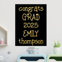 Grad Name 2025 Black