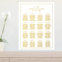 Gráfico de Asientos de Boda Elegante con Monograma