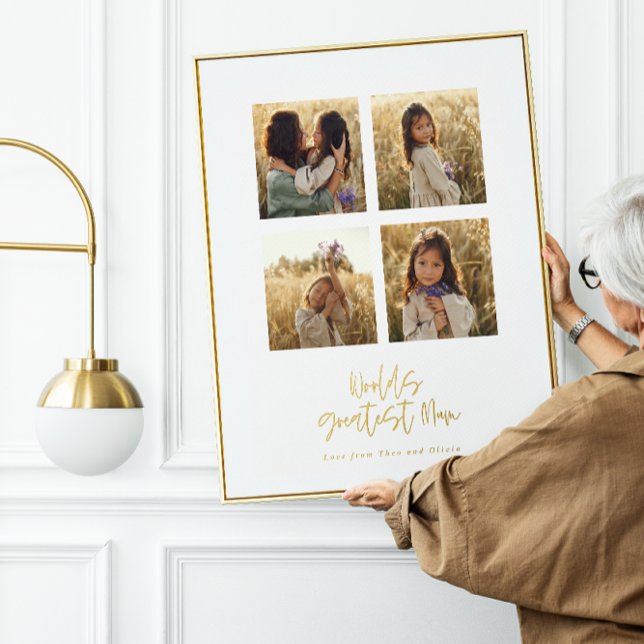 Impresión Metalizada Gran Mamá multifoto elegante (Subido por el creador)