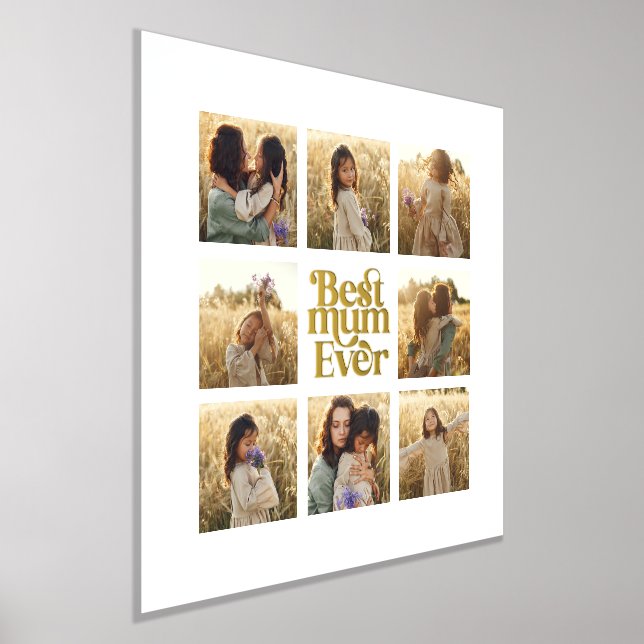 Impresión Metalizada Gran Mamá multifoto elegante (Distribución)