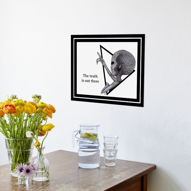 Impresión Metalizada Grey Alien, la verdad está ahí fuera (Distribución (cocina))