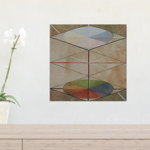 Impresión Metalizada Hilma Af Klint, El Cisne No. 23, Arte Resumen