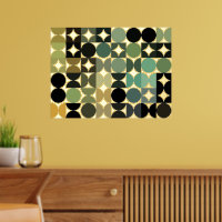 Hip Resumen Círculos Industrial Fusion Art Gold