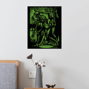 Impresión Metalizada Horrores desconocidos de mineros muertos en Hallow