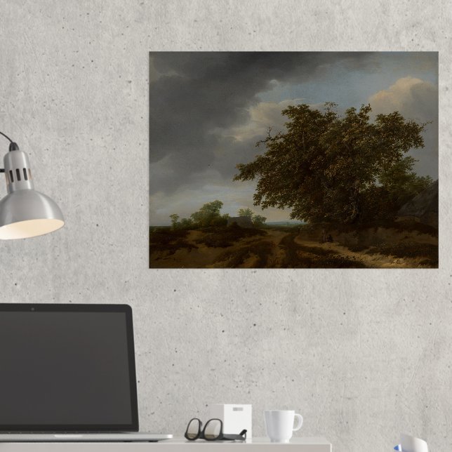 Impresión Metalizada Jan Vermeer, paisaje a orillas de las dunas (In situ (Escritorio 2))