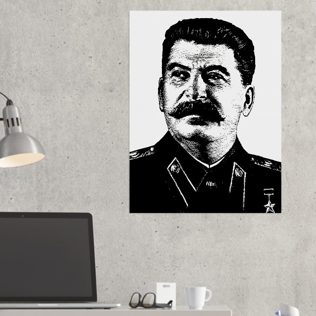 Impresión Metalizada Joseph Stalin, URSS, CCCP, Unión Soviética, comuni (In situ (Escritorio 2))