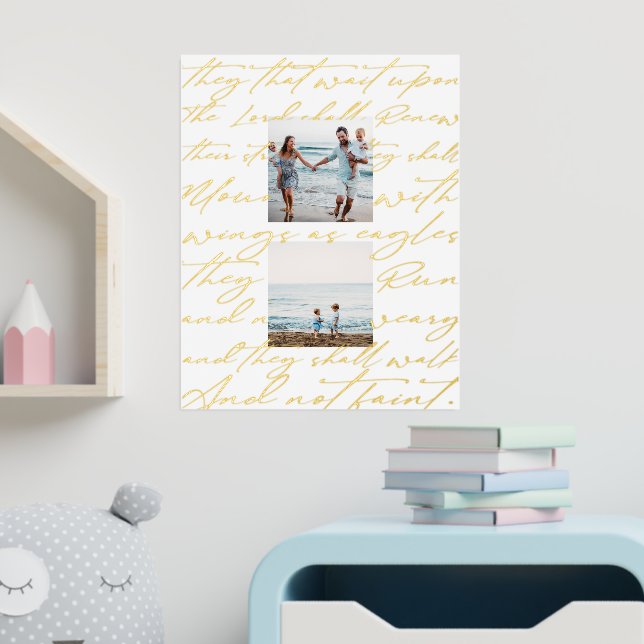 Impresión Metalizada La escritura espera la foto del Señor Dos (In Situ (guardería))