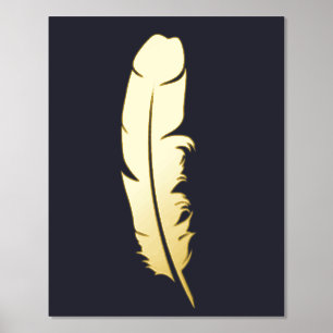 Impresión Metalizada La pluma de oro