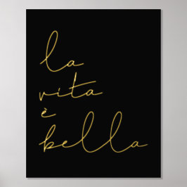 Impresión Metalizada La vita è bella