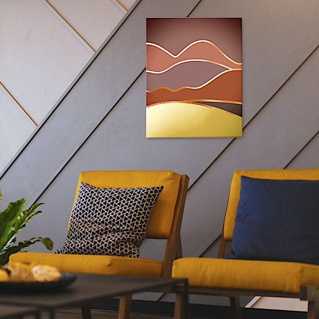 Impresión Metalizada Las huellas de Relieve metalizado de las montañas  (Subido por el creador)