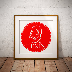 Impresión Metalizada Lenin, URSS, CCCP, Unión Soviética, comunismo