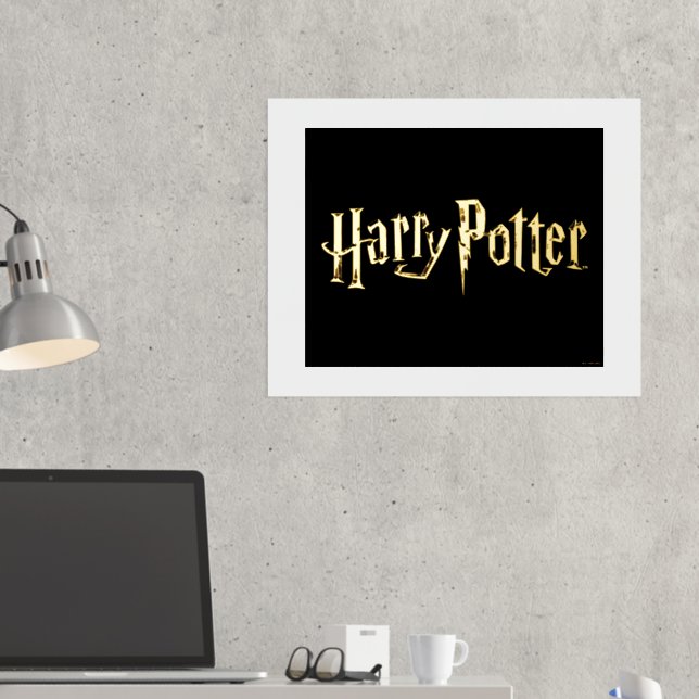Impresión Metalizada Logo de Gold Harry Potter (In situ (Escritorio 2))
