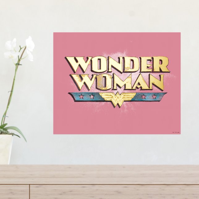 Impresión Metalizada Logo de Wonder Woman Pencil (In Situ (Mesa de entrada))
