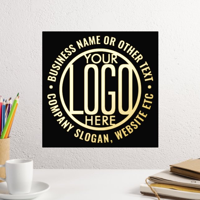 Impresión Metalizada Logotipo de la compañía Modern Elegant Business Pr (In situ (Escritorio 2))