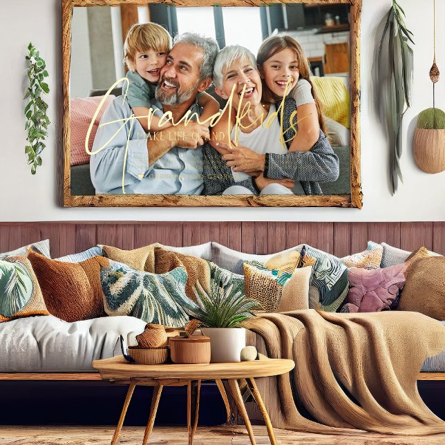 Impresión Metalizada Los nietos hacen que la vida sea grande | Foto (Subido por el creador)
