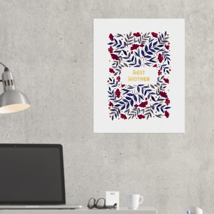 Impresión Metalizada Magical acuarela Burgundy Garden Día de la Madre