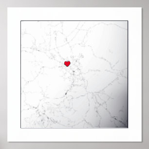 Impresión Metalizada Mapa de Karlovac Croacia Clásico Regalo elegante m