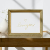 me encanta TEXTO GOLD HEART WALL