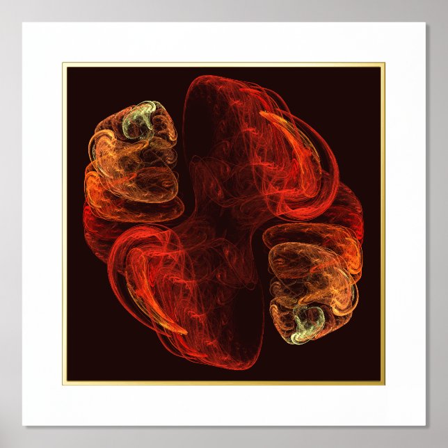 Impresión Metalizada Metamorfosis Arte abstracto (Anverso)