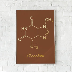 Impresión Metalizada Molécula de chocolate