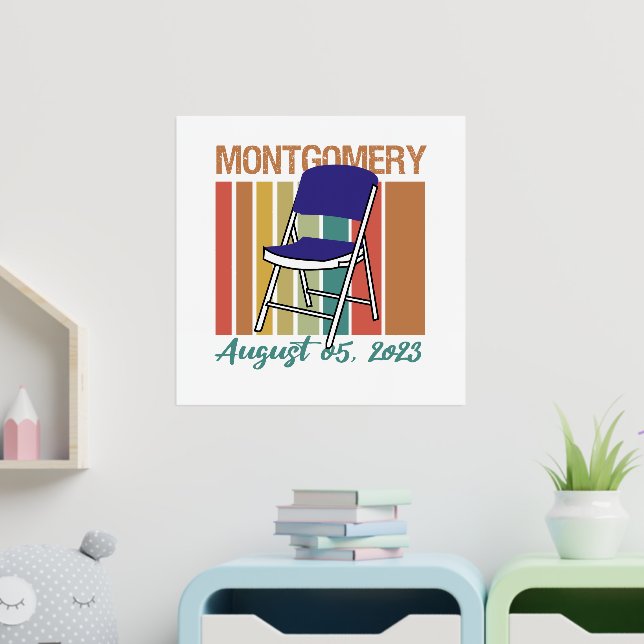 Impresión Metalizada Montgomery Brawl Folding Chair Agosto 5 2023 (In Situ (guardería))