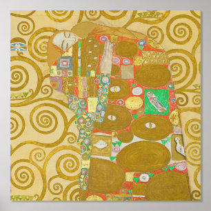 Impresión Metalizada Mosaico de Cumplimiento de Klimt: Friso Vintage St