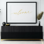 Impresión Metalizada Oro real | Bienvenida | Caligrafía<br><div class="desc">Oro real | Bienvenida | Impresiones de Relieves metalizados caligráficos</div>