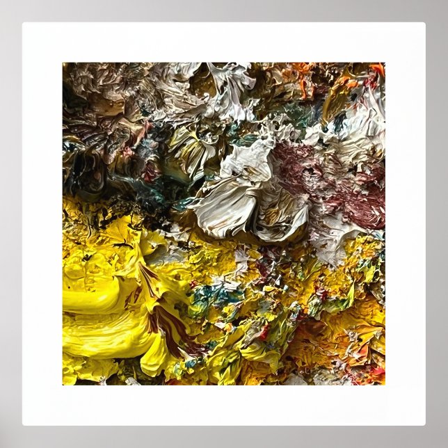 Impresión Metalizada Paleta del artista #1 (Anverso)