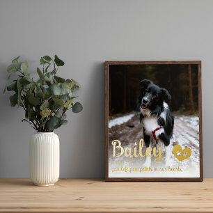 Impresión Metalizada Papel dorado imprime en nuestro homenaje al perro
