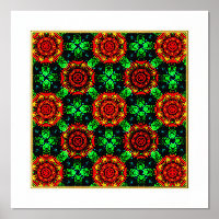Patrón abstracto elegante boho moderno floral #504