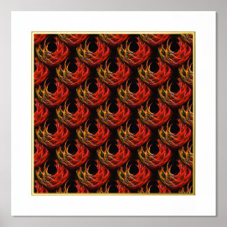 Impresión Metalizada Patrón de Arte Abstracto Elegante Boho Moderno Lin