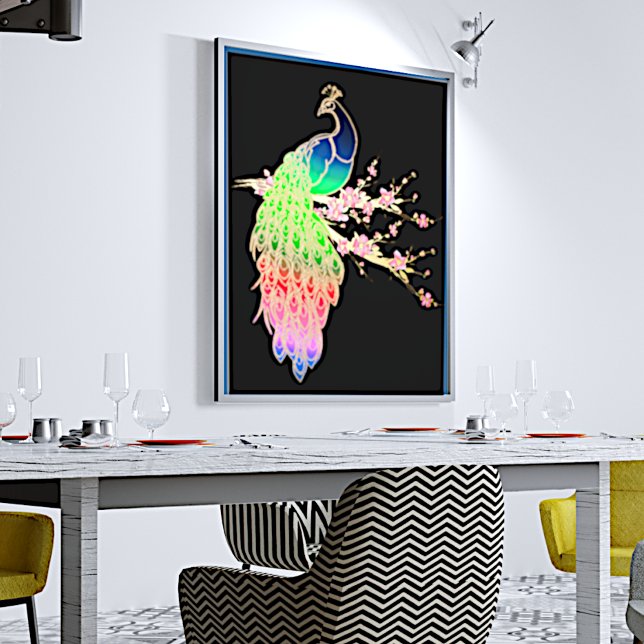 Impresión Metalizada Peacock colorido (Subido por el creador)