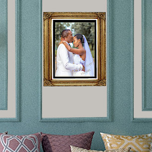 Impresión Metalizada Personalizado boda foto mejor día de Relieve metal