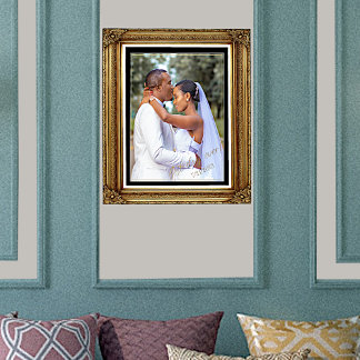 Impresión Metalizada Personalizado boda foto mejor día de Relieve metal