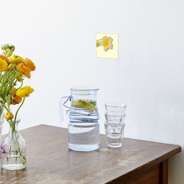 Impresión Metalizada plumeria (Distribución (Cocina))