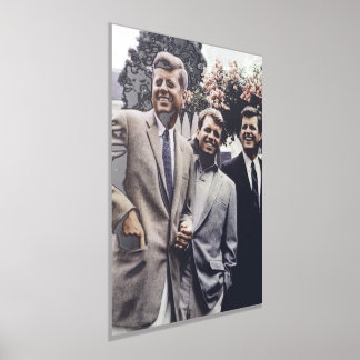 Impresión Metalizada Presidente estadounidense John Kennedy & Robert & 