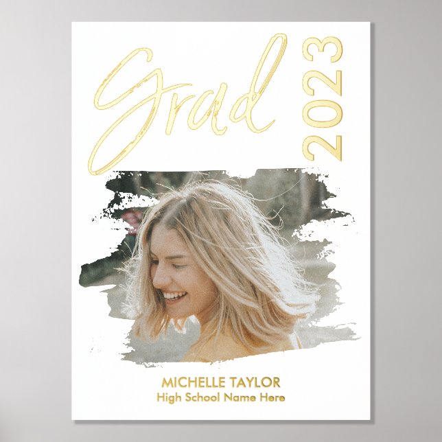 Impresión Metalizada Prin de Relieve metalizado de marco para posgrado  (Anverso)