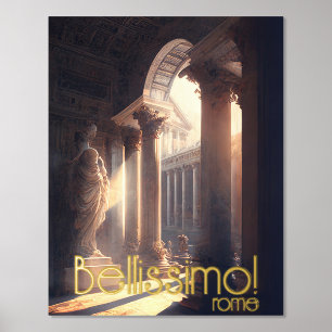 Impresión Metalizada Relieve metalizado de Roma Bellissimo