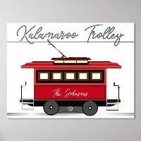 Relieve metalizado de tranvía familiar Streetcar P