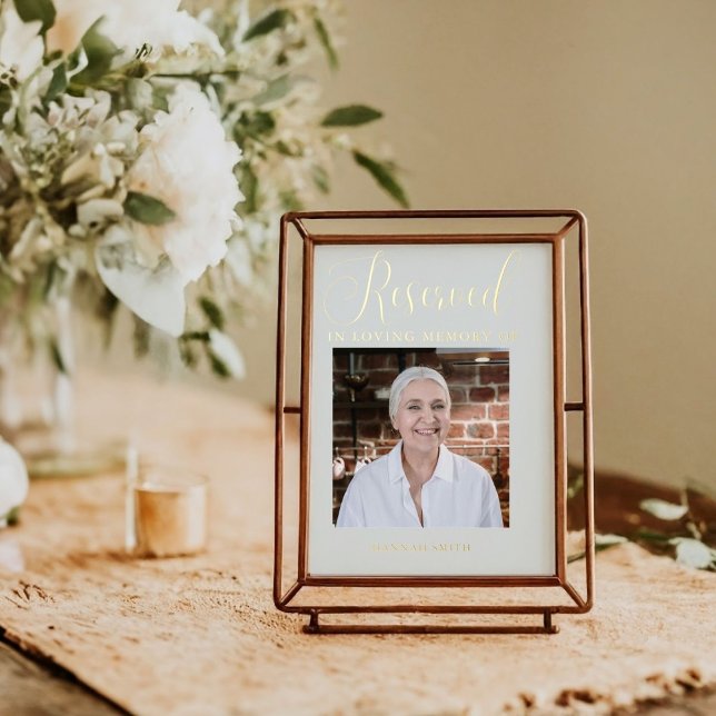 Impresión Metalizada Rótulo conmemorativo moderno en memoria reservada (Subido por el creador)