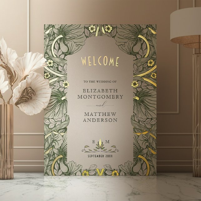Impresión Metalizada Signo de bienvenida de Sage Green Pimpernel Morris (Subido por el creador)