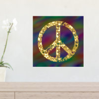 Signo de paz de poder de flor 1