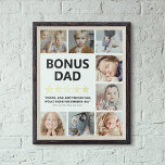 Impresión Metalizada Stepdad Rating | Collage de fotos Bonus Dad<br><div class="desc">Este Día del Padre, muéstrale a su padre bono especial cuánto significa para usted con esta exclusiva y conmovedora impresión de Relieve metalizado de 5 estrellas. Con un impresionante collage de fotos de su familia, este keepsake impreso captura un vínculo verdaderamente especial. Personalizado con la palabra "Bono de papá" y...</div>