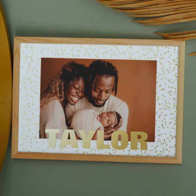 Impresión Metalizada Tiny Stars Modernas negrita TEXTO EDITABLE FOTO DE (Subido por el creador)