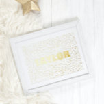 Impresión Metalizada Tiny Stars Moderno negrita TEXTO EDITABLE ORO<br><div class="desc">Estrellas pequeñas Modernas negrita Impresiones de Relieve metalizado dorado de TEXTO EDITABLE</div>