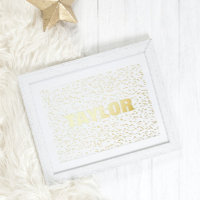 Tiny Stars Moderno negrita TEXTO EDITABLE ORO