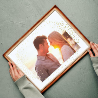 Impresión Metalizada Tiny Stars Personalizado moderno Photo Gold