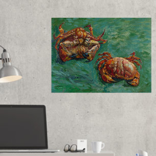 Impresión Metalizada Vincent Van Gogh, Dos Cangrejos